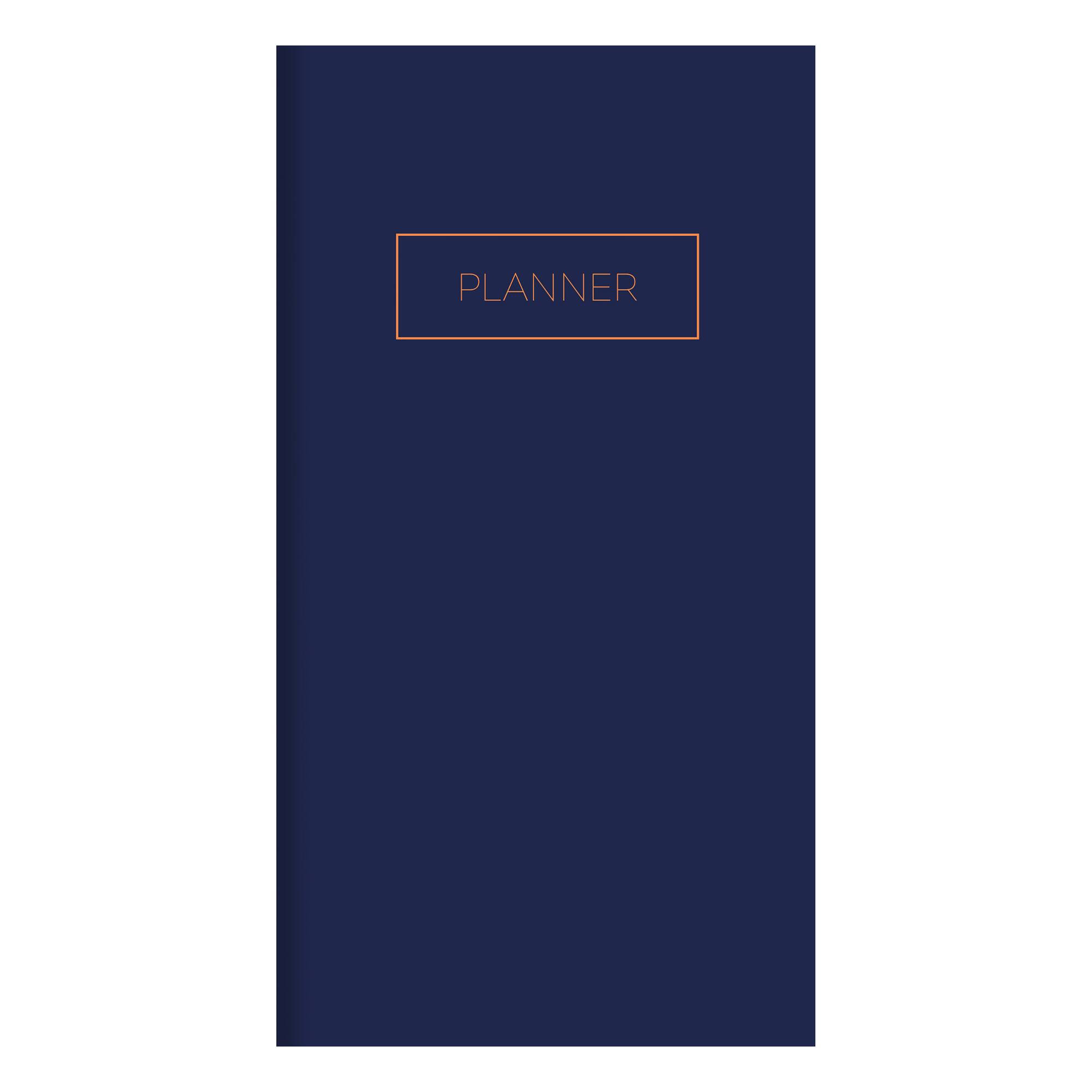 TF Publishing Classic Navy Undated Monthly Pocket Planner